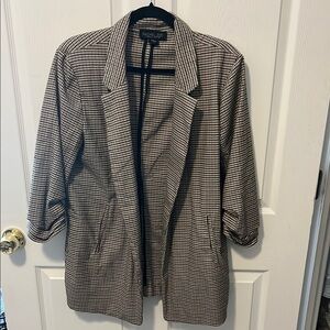 Rachel Zoe Black and White Blazer with Notched Lapels